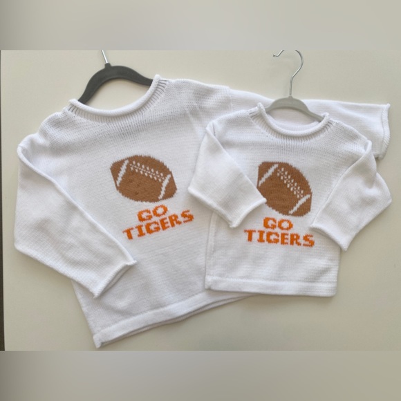 NWOT- Custom Football Sweater “Go Tigers” - Picture 3 of 5
